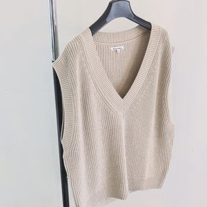 Reformation Corrado Oversized Sweater Vest in Organic Cotton